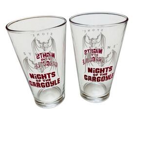Pair Stone Brewing Nights of the Gargoyle Beer Pint Glass